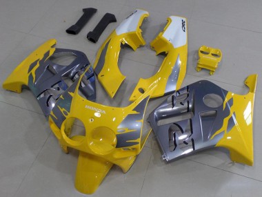 Gris Jaune Carénage Moto CBR 250 RR MC19 1988-1989