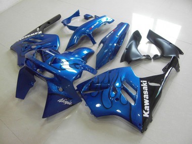 Bleu Noir Flamme Carénages Moto ZX9R 1994-1997