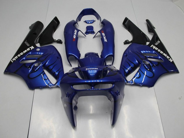 Bleu Noir Flamme Carénage Moto ZX9R 1994-1997