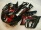 Noir Rouge Flamme Carénages Moto CBR 600 F3 1995-1998 Noir Rouge Flamme Carénages Moto CBR 600 F3 1995-1998