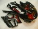 Noir Rouge Flamme Carénages Moto CBR 600 F3 1995-1998 Noir Rouge Flamme Carénages Moto CBR 600 F3 1995-1998