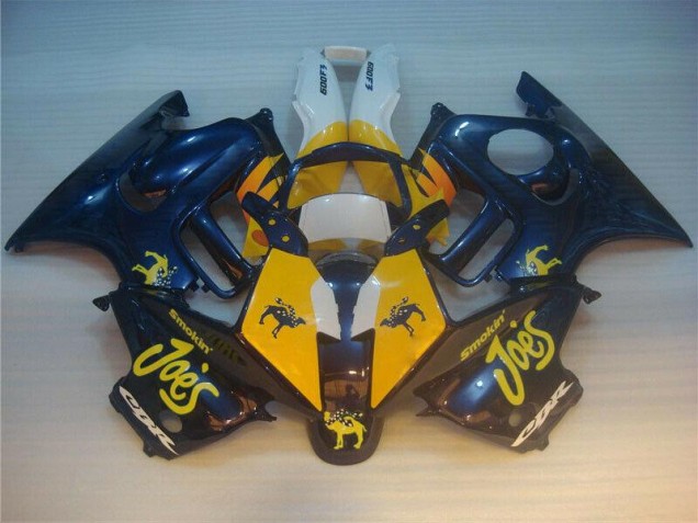 Bleu Jaune Joes Carénage Moto CBR 600 F3 1995-1998 Bleu Jaune Joes Carénage Moto CBR 600 F3 1995-1998