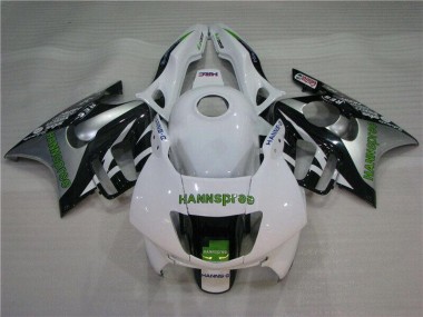 Blanc Vert Hannspree Carénage Moto CBR 600 F3 1995-1998