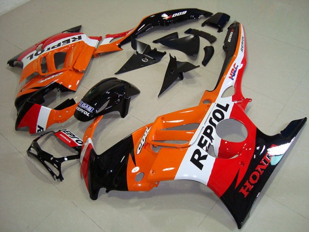 Noir Orange Repsol Carénages Moto CBR 600 F3 1995-1998 Noir Orange Repsol Carénages Moto CBR 600 F3 1995-1998
