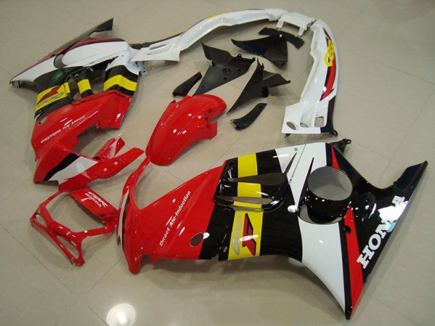 Rouge Noir Blanc Jaune Carénage Moto CBR 600 F3 1995-1998 Rouge Noir Blanc Jaune Carénage Moto CBR 600 F3 1995-1998