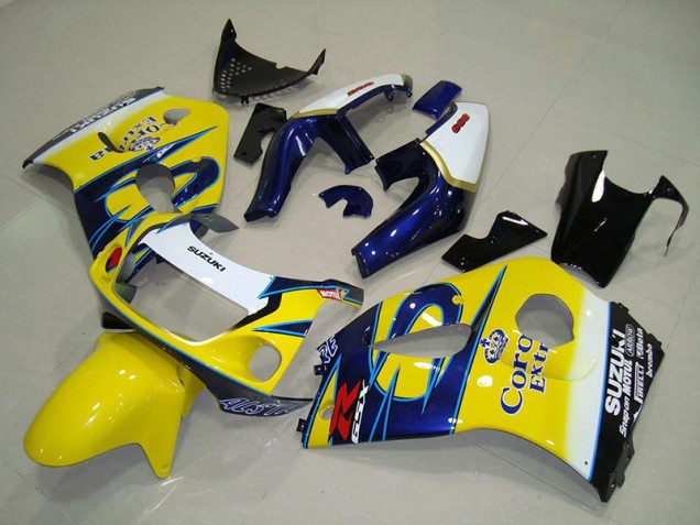 Jaune Corona Carénage Moto GSXR 600 1996-2000 Jaune Corona Carénage Moto GSXR 600 1996-2000