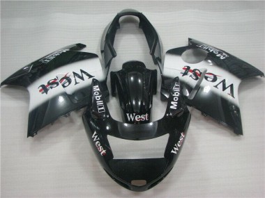 Noir Blanc West Carénage Moto CBR 1100 XX 1996-2007