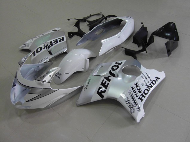 Blanc Repsol Carénage Moto CBR 1100 XX 1996-2007 Blanc Repsol Carénage Moto CBR 1100 XX 1996-2007