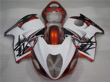 Orange Blanc Noir Carénage Moto GSXR 1300 Hayabusa 1996-2007