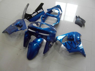 Bleu Noir Flamme Carénage Moto ZX9R 1998-1999