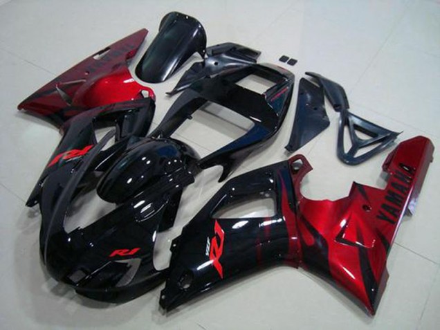 Noir Rouge Carénage Moto R1 1998-1999 Noir Rouge Carénage Moto R1 1998-1999