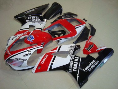 Noir Rouge Décalque Carénage Moto R1 1998-1999