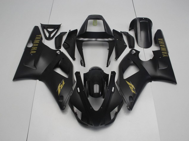 Noir Mat Jaune Carénage Moto R1 1998-1999 Noir Mat Jaune Carénage Moto R1 1998-1999