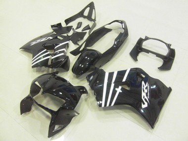 Noir Blanc Bande Carénage Moto VFR 800 1998-2001