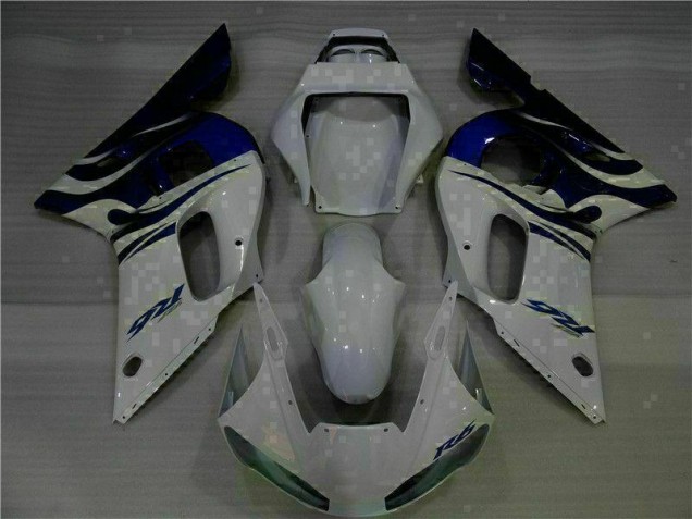 Blanc Bleu Carénages Moto R6 1998-2002