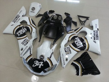 Blanc Noir Carénage Moto R6 1998-2002