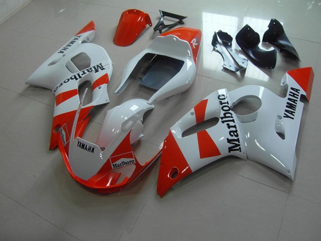 Blanc Rouge Marlboro Carénage Moto R6 1998-2002 Blanc Rouge Marlboro Carénage Moto R6 1998-2002