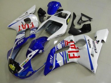 Bleu Blanc Fiat Carénage Moto R6 1998-2002