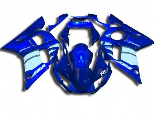 Bleu et Blanc Carénage Moto R6 1998-2002 Bleu et Blanc Carénage Moto R6 1998-2002
