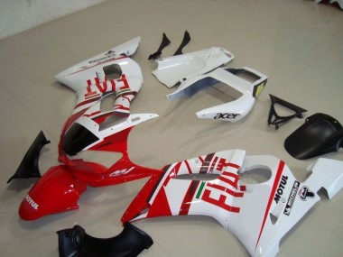 Blanc Rouge Fiat Motul Acer Carénage Moto R6 1998-2002