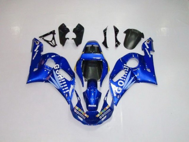 Bleu Blanc Go Motul Carénage Moto R6 1998-2002 Bleu Blanc Go Motul Carénage Moto R6 1998-2002