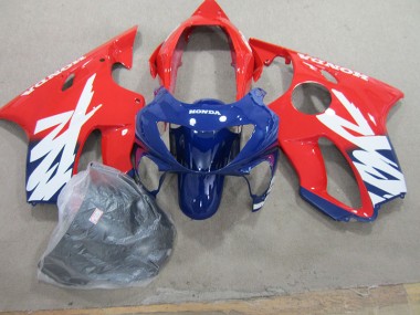 Bleu Rouge Carénage Moto CBR 600 F4 1999-2000