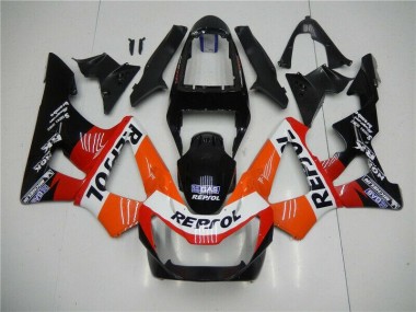 Orange Rouge Noir Repsol Carénage Moto CBR 900 RR 929RR 2000-2001