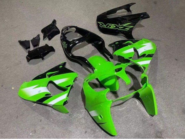 Vert Noir Brillant Carénage Moto ZX9R 2000-2001 Vert Noir Brillant Carénage Moto ZX9R 2000-2001