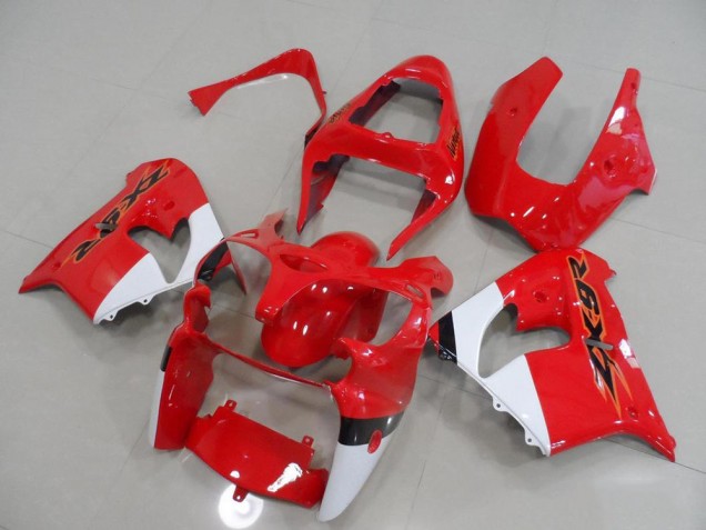 Rouge et Blanc Carénage Moto ZX9R 2000-2001 Rouge et Blanc Carénage Moto ZX9R 2000-2001