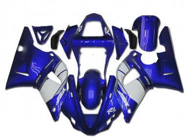 Bleu Blanc Carénage Moto R1 2000-2001