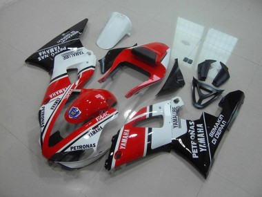 Rouge Blanc Yamalube Carénage Moto R1 2000-2001