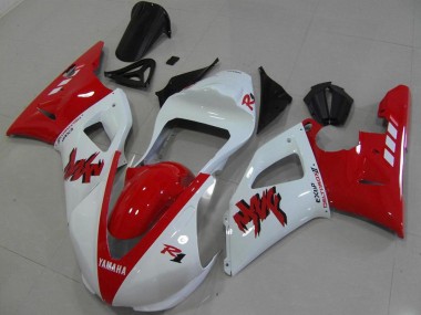 Rouge Blanc Courses Carénage Moto R1 2000-2001