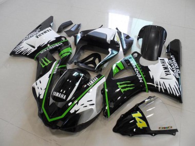 Noir Blanc Vert Monster Carénage Moto R1 2000-2001