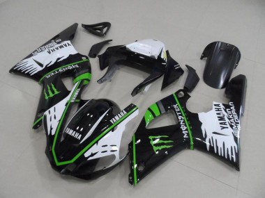 Noir Blanc Vert Monster Carénages Moto R1 2000-2001