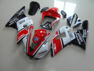 Rouge Blanc Yamalube Courses Carénage Moto R1 2000-2001