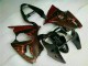 Noir Rouge Flamme Carénage Moto ZX6R 2000-2002 Noir Rouge Flamme Carénage Moto ZX6R 2000-2002