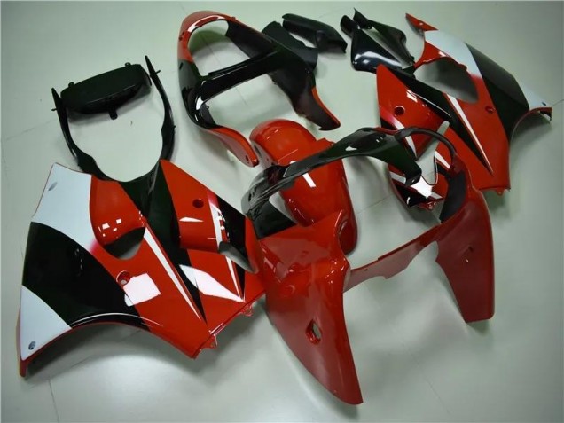 Rouge Noir Blanc Carénage Moto ZX6R 2000-2002 Rouge Noir Blanc Carénage Moto ZX6R 2000-2002