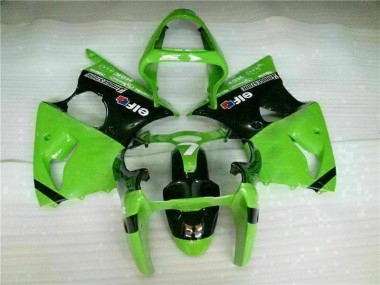 Vert Noir Kit Carénages Motos Complet ZX6R 2000-2002