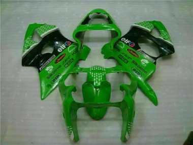 Vert Noir Carénages Moto ZX6R 2000-2002