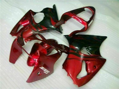 Rouge Noir Carénage Moto ZX6R 2000-2002