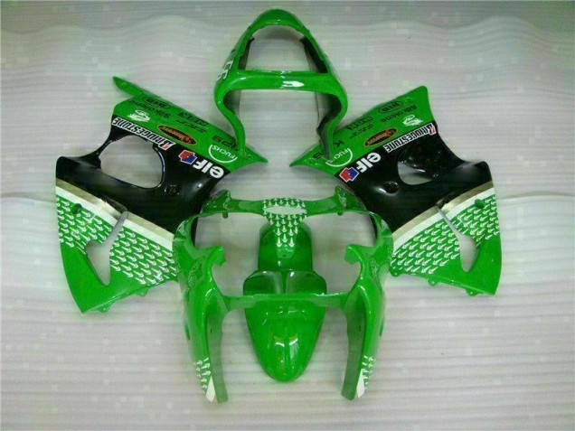 Vert Noir Kit Carénages Motos & Plastique ZX6R 2000-2002