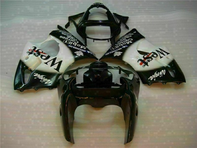 Noir West Ninja Carénage Moto ZX6R 2000-2002