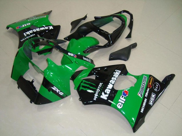 Vert Monster Carénage Moto ZX6R 2000-2002