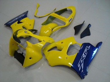 Jaune Bleu Carénage Moto ZX6R 2000-2002