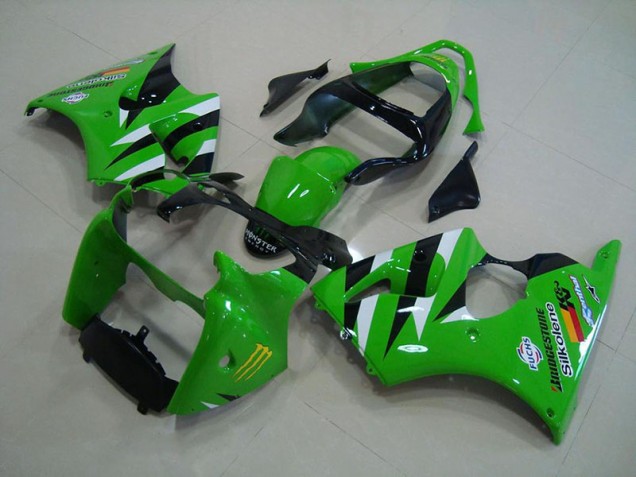 Vert Noir Carénage Moto ZX6R 2000-2002