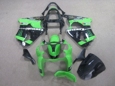Noir Vert Monster Carénage Moto ZX6R 2000-2002