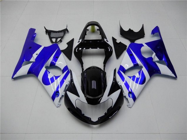 Bleu Blanc Carénage Moto GSXR 1000 K1 2000-2002 Bleu Blanc Carénage Moto GSXR 1000 K1 2000-2002