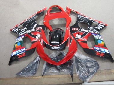 Rouge Noir Denso Carénage Moto GSXR 1000 K1 2000-2002