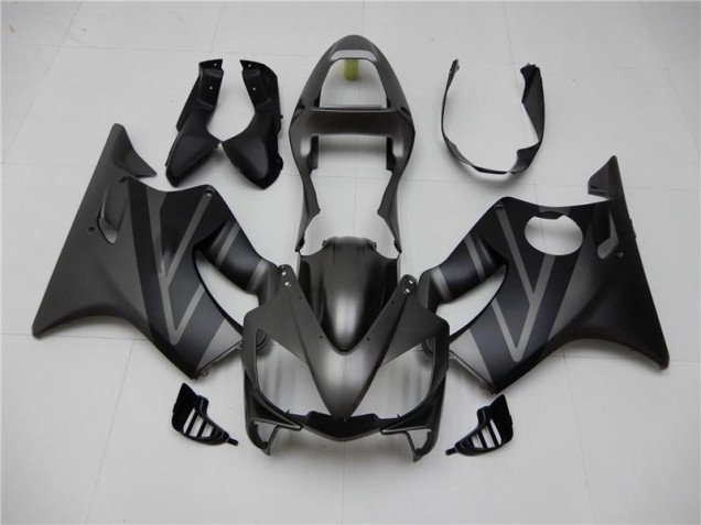 Noir Mat Gris Carénage Moto CBR 600 F4i 2001-2003 Noir Mat Gris Carénage Moto CBR 600 F4i 2001-2003