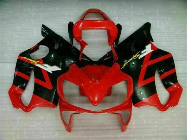 Rouge Noir Kit Carénages Motos CBR 600 F4i 2001-2003 Rouge Noir Kit Carénages Motos CBR 600 F4i 2001-2003